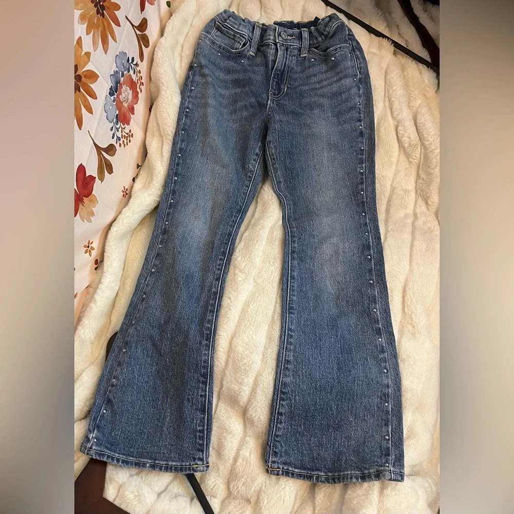 Old Navy Girls 8/10/12 Built In Flex Flare Studded Spring Preppy Baddie Jeans